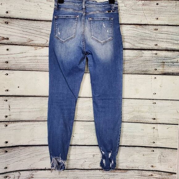 KanCan for Maurices Women’s High Rise Skinny Jeans Size 26 Button Fly Distressed - Picture 4 of 10